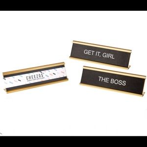Double Sided Desk Plaque"Get it Girl"&"The Boss